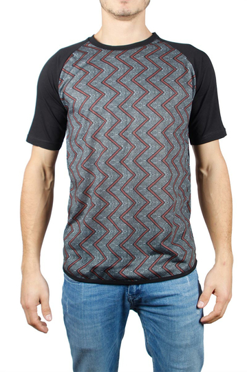 Men's flair print t-shirt black