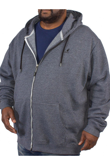 Big size Kangol Bionic zip up hoodie blue marl