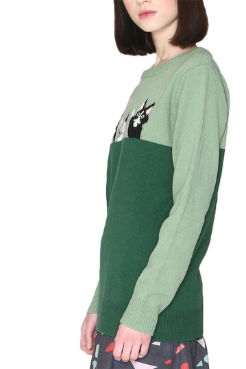 Pepaloves two-color green jumper cats