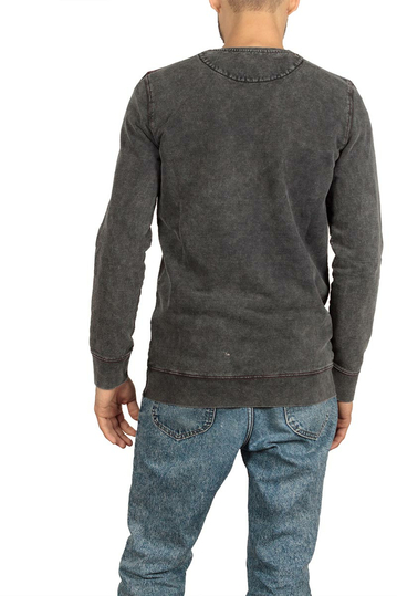 Φούτερ μπλούζα πετροπλυμένο γκρι με τσεπάκι