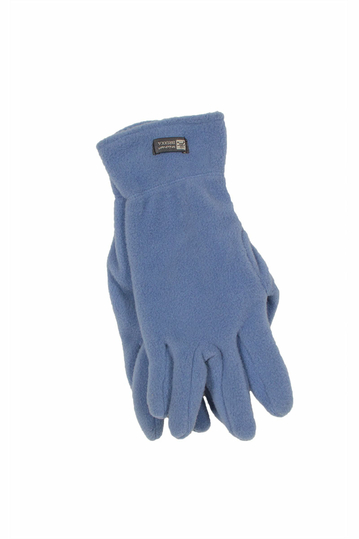 Fleece gloves light blue