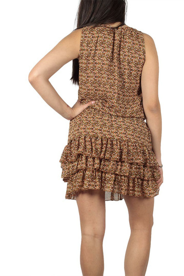 Maggie sweet Celia αμάνικο mini φόρεμα με βολάν