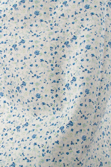 Ανδρικό πουκάμισο Missone λευκό με μπλέ λουλούδια