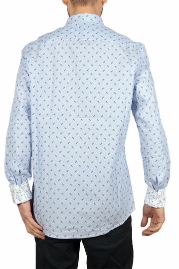 Missone ριγέ πουκάμισο με κεντημένα λουλούδια