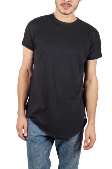 Oyet men's asymmetrical T-shirt black