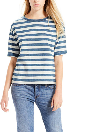 Women's LEVI'S® Sutro tee saturated indigo stripe