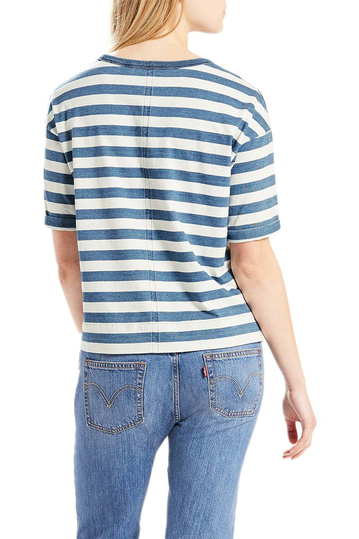 Γυναικείο LEVI'S® ριγέ t-shirt Sutro saturated indigo