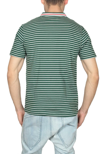 Anerkjendt πόλο μπλούζα ριγέ Mads κυπαρισσί