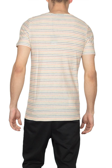 Anerkjendt Mason ριγέ t-shirt εκρού με τσεπάκι