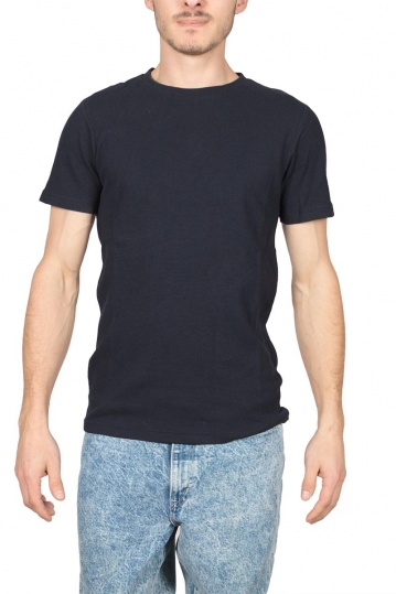 Anerkjendt Mikkel πικέ t-shirt σκούρο μπλε