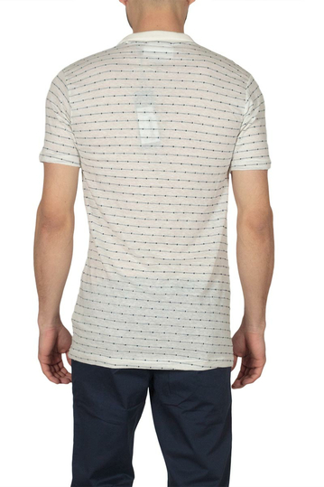 Anerkjendt Magnus polo T-shirt εκρού-μπλε