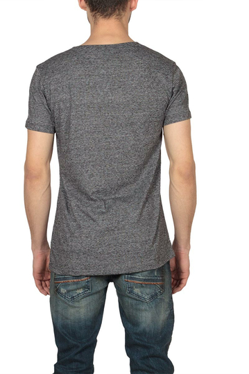 LTB Esitimi ανδρικό ριγέ t-shirt ανθρακί μελανζέ