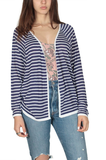 Ryujee Plaisy striped viscose cardigan