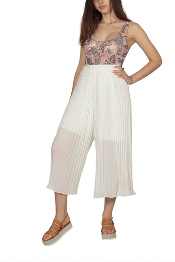 Ryujee Ashley plisse culottes cream