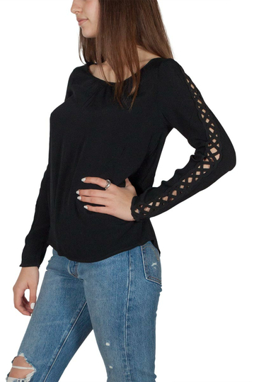 Soft Rebels Kaya μακρυμάνικη μπλούζα μαύρη