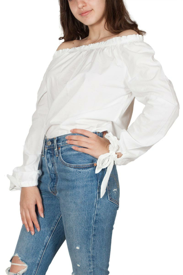 Soft Rebels Hanne Μπαρντό μπλούζα με δέσιμο στα μανίκια