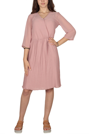 Soft Rebels Signe pleated dress sugar glow