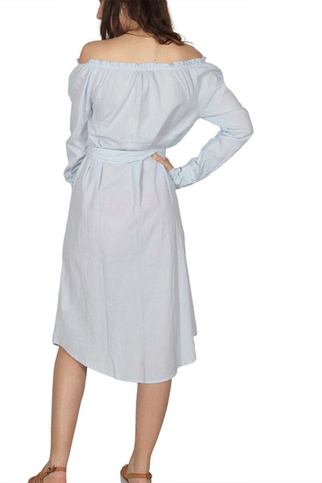 Soft Rebels Carrie ριγέ φόρεμα γαλάζιο-λευκό