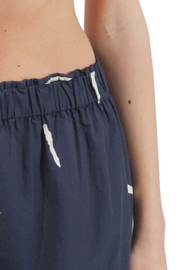 Thinking Mu Brush big mini skirt blue