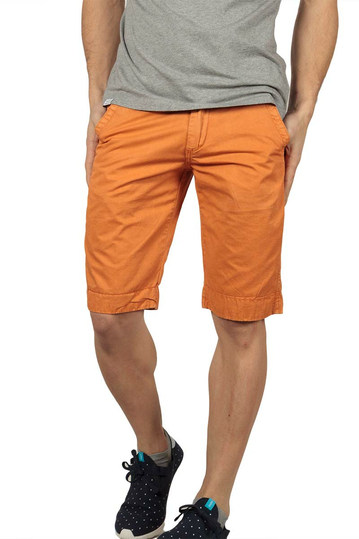 Men's chino shorts dark orange