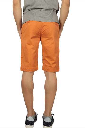 Ανδρική chino βερμούδα σκούρο πορτοκαλί