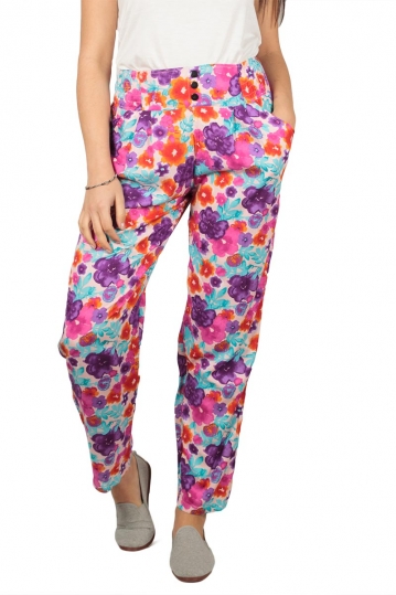 Women's floral print pants