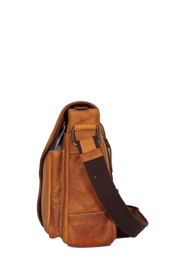 Hill Burry leather messenger bag in tan