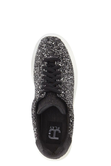 Jeffrey Campbell δίπατα sneakers Velocity black/white glitter