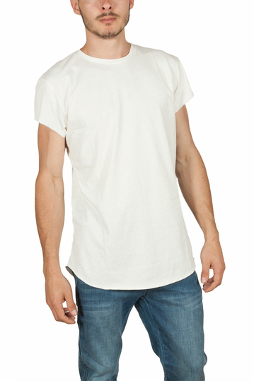 Oyet men's T-shirt ecru with side stripes