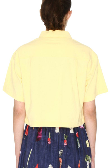 Pepaloves Gilda crop shirt yellow