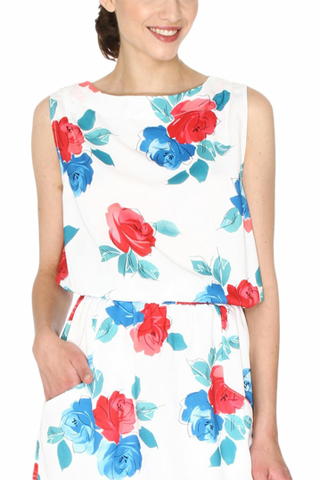 Pepaloves Antoniana printed mini dress off white