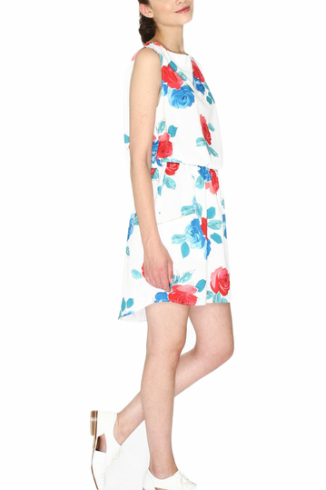 Pepaloves Antoniana printed mini dress off white