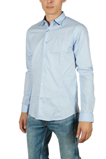 Ryujee Helor slim fit shirt light blue