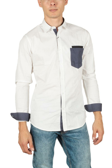 Ryujee Henzo slim fit shirt white