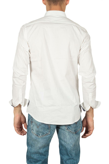 Ryujee Henzo slim fit πουκάμισο λευκό