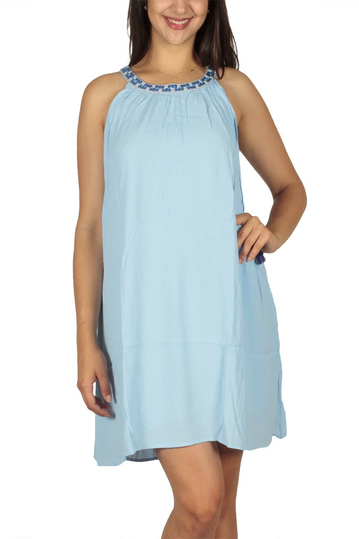 Ryujee Dest ριχτό φόρεμα γαλάζιο