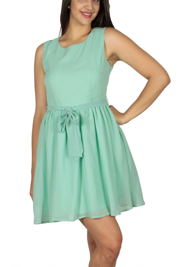 Ryujee Dominique αμάνικο φόρεμα πράσινο