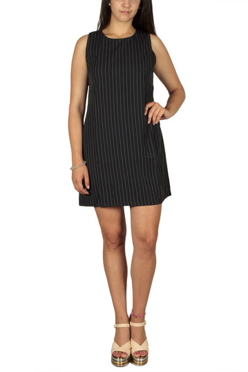 Ryujee Dyn striped mini dress black