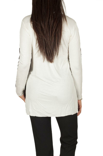 Ryujee Tyl μακρυμάνικη μπλούζα μαύρη-ημίλευκη