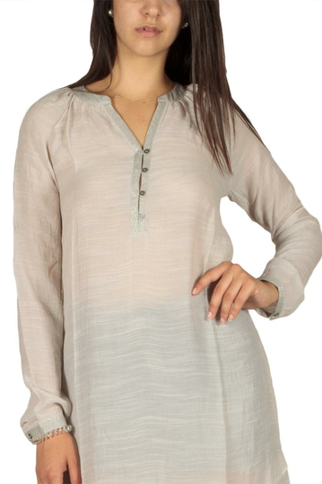 Soft Rebels Trine τουνίκ φόρεμα μπεζ