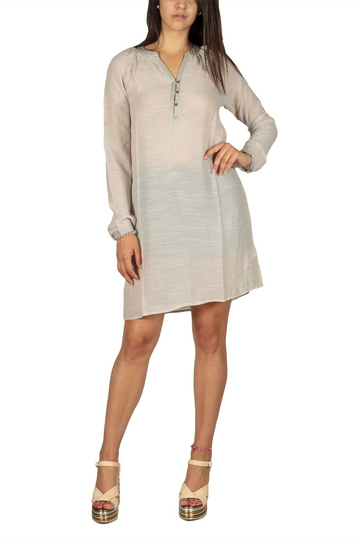 Soft Rebels Trine tunic dress beige