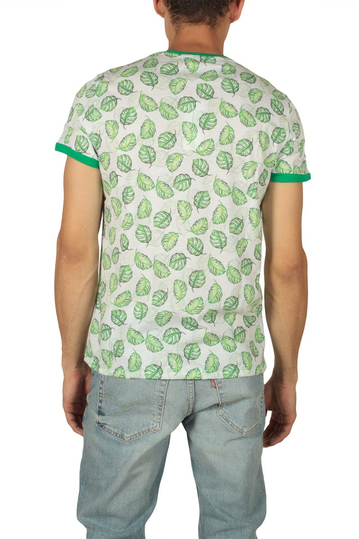 French Kick Airwick ανδρικό t-shirt λευκό-πράσινο