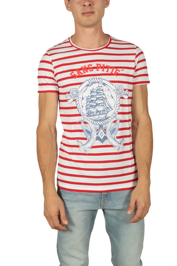 French Kick Froussard men's t-shirt red