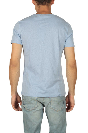 French Kick ανδρικό t-shirt Vee γαλάζιο