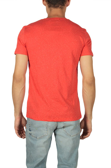 French Kick ανδρικό t-shirt Vee έντονο κοραλί