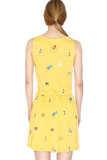 Pepaloves Beach mini dress yellow