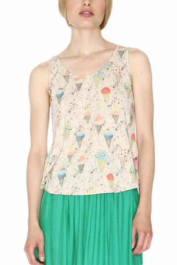 Pepaloves Ice cream sleeveless top