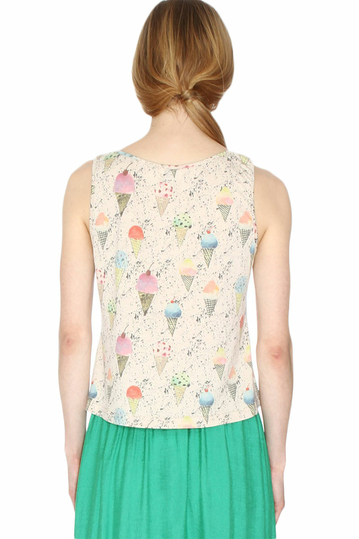 Pepaloves Ice cream sleeveless top