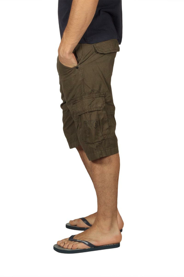 Dissident Keiser ανδρική cargo βερμούδα σκούρο χακί