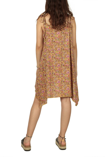 Floral tie strap dress
